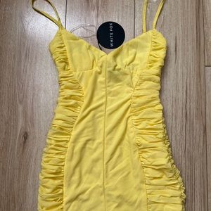 White Fox NWT yellow dress